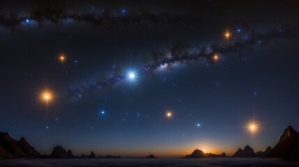 Fototapeta premium Stars in the sky 