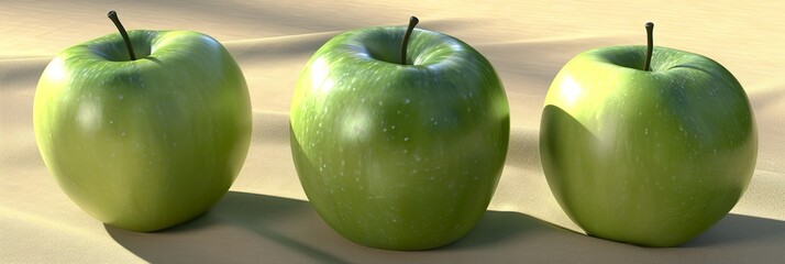 green apple fruits food background