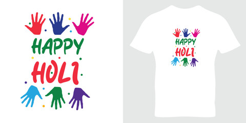 
Happy Holi t-shirt. Happy Holi festival colorful Design, Holiday Typography t-shirt design.
Colorful - Holi T-shirt for men, women printed Round Neck T-shirt. Holi t-shirt.