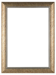 Modern wooden picture frame on a transparent background, in PNG format.