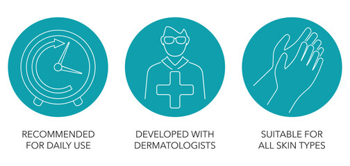 Daily use, Dermatologists, All skin types - icon 