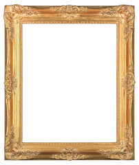 Patterned wooden picture frame in PNG format on a transparent background.