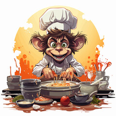 The Culinary Chimp! Giggle at the culinary adventures and delicious disasters of this mischievous...