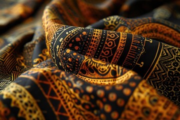 African cotton fabric production.