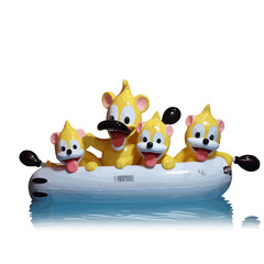 The Canine Swimmer! Chuckle along with this enthusiastic dog as it makes a splash with a caffeinated twist