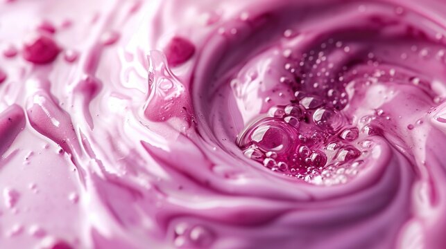 Close-up shot of grape groove smoothie swirls for product photo. Generative AI