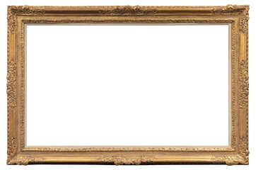 Large picture frame on a transparent background, in PNG format.