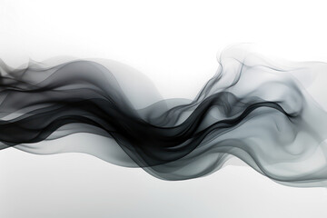 Abstract black and gray smoke g a soft cloudy on transparent png. - obrazy, fototapety, plakaty