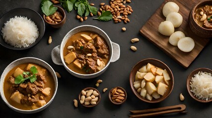 Massaman Curry: A Thai Culinary Masterpiece Infused with Exotic Spices, Coconut Milk, and Succulent Proteins