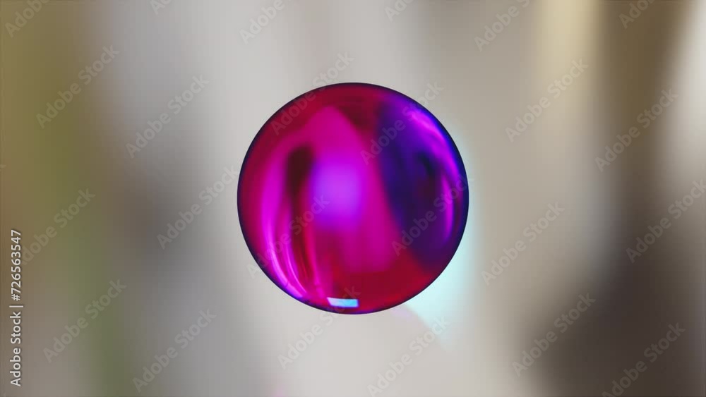 Poster multicolored 3d sphere. computer generated render