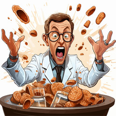 The Caffeine Mad Scientist! Laugh along with this adventurous squirrel as it delves into caffeine-fueled experiments