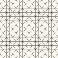Vector seamless pattern. Repeating geometric elements. Stylish monochrome background design.