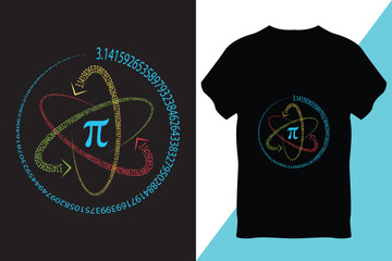 Pi Day T-Shirt Design Vector