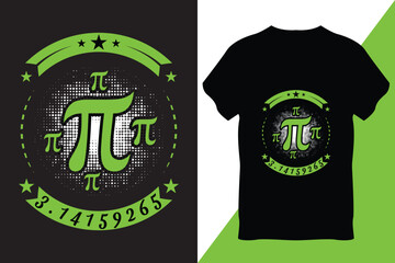 Pi Day T-Shirt Design Vector
