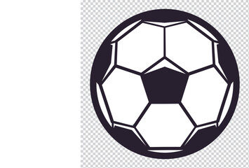Fototapeta premium Soccer ball or football flat vector icon for sports apps and websites. 