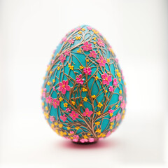 Jewelry egg. Abstract illustration. AI generated.