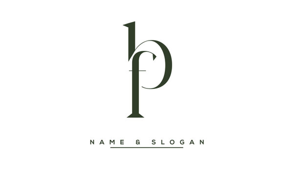 FB,  BF,  F,  B  Abstract  Letters  Logo  Monogram