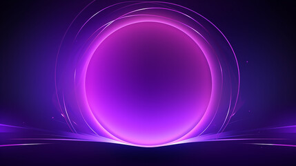 Shiny purple round circle and wave pedestal podium. Futuristic background useful for banners flyers or web.