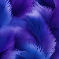 Fototapeta premium Stylish Blue and Purple Soft Feathers Background