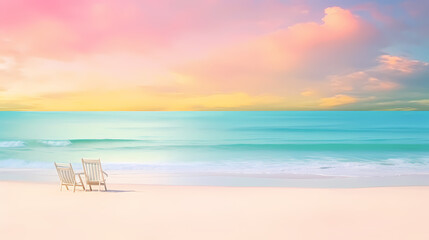 Abstract beautiful beach background with crystal clear water