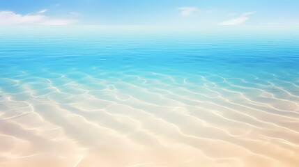 Abstract beautiful beach background with crystal clear water