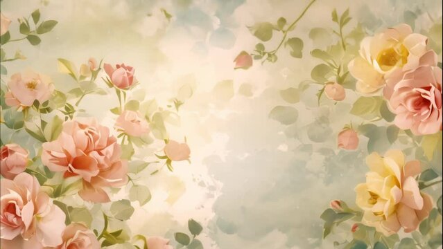 abstract flower background video