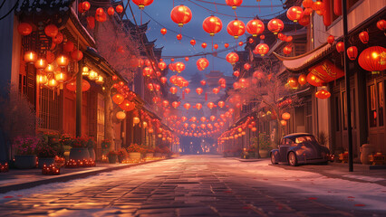 Cinematic Celebration: Chinese New Year’s Eve in the Street