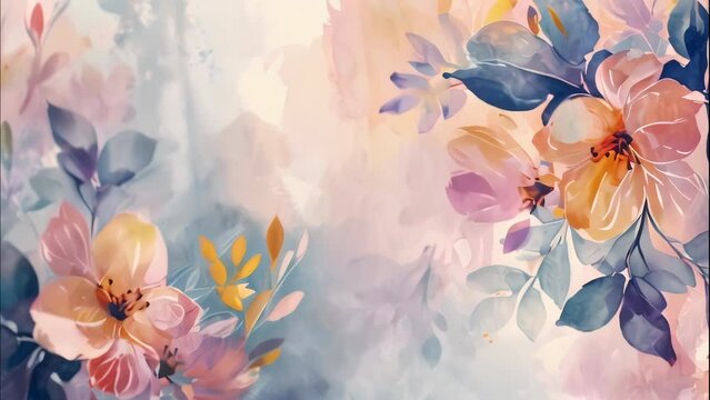 abstract flower background video