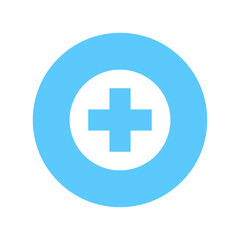 medical icon with doctor's hospital cross