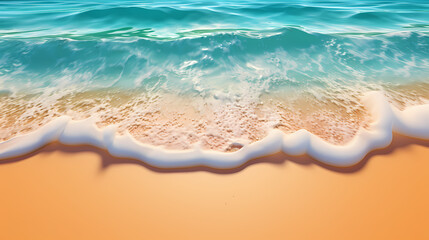 Obraz premium Abstract beautiful beach background with crystal clear water