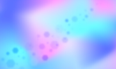 Colorful illustration with gradient blur and bokeh. Template for background, decoration, interior, wallpaper, poster, banner and print.