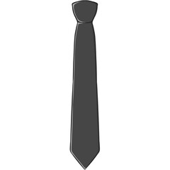 black tie icon cartoon illustration
