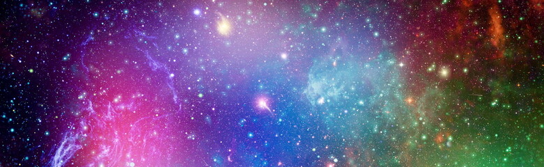 Nebula and open cluster of stars in the universe. Abstract astronomical galaxy. Elements of this image furnished by NASA.