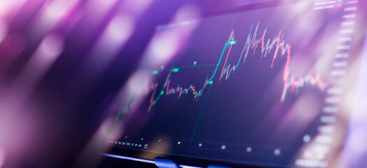 Planning and strategy financial portfolio and assets manager analyzing . Fundamental and technical analysis concept.