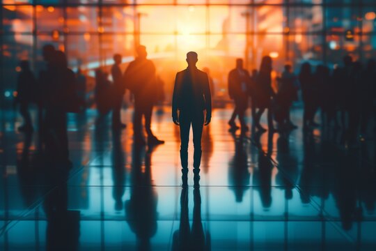 Recruitment concept: ideal job candidate profile, professional, skilled, perfect fit for team dynamics.