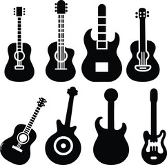 Fototapeta premium set of guitars