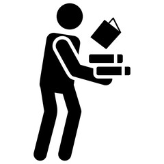 Boy Carrying Books