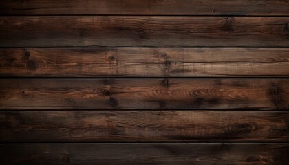 Fototapeta na wymiar Natural Elegance: Dark Brown Wooden Boards as a Natural Background
