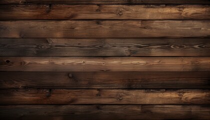 Warm and Textured: Dark Brown Wooden Boards Creating a Rich Background