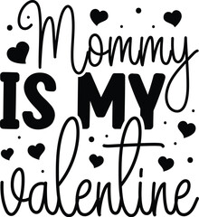 Obraz premium Valentine T-Shirt Design