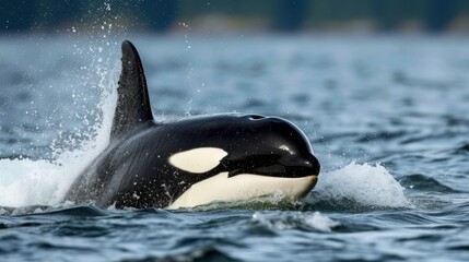 Killer whale in the water