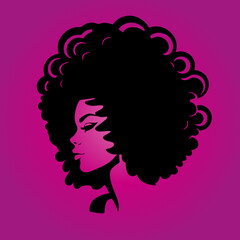 illustration of a silhouette of a woman