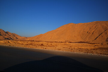Naklejka premium Beautiful dry mountains in Quetta, Pakistan