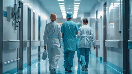 doctors working at hospital. health care sector, health care professionals, hospital and medical services