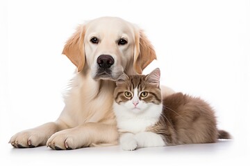 Happy Dog and cat together