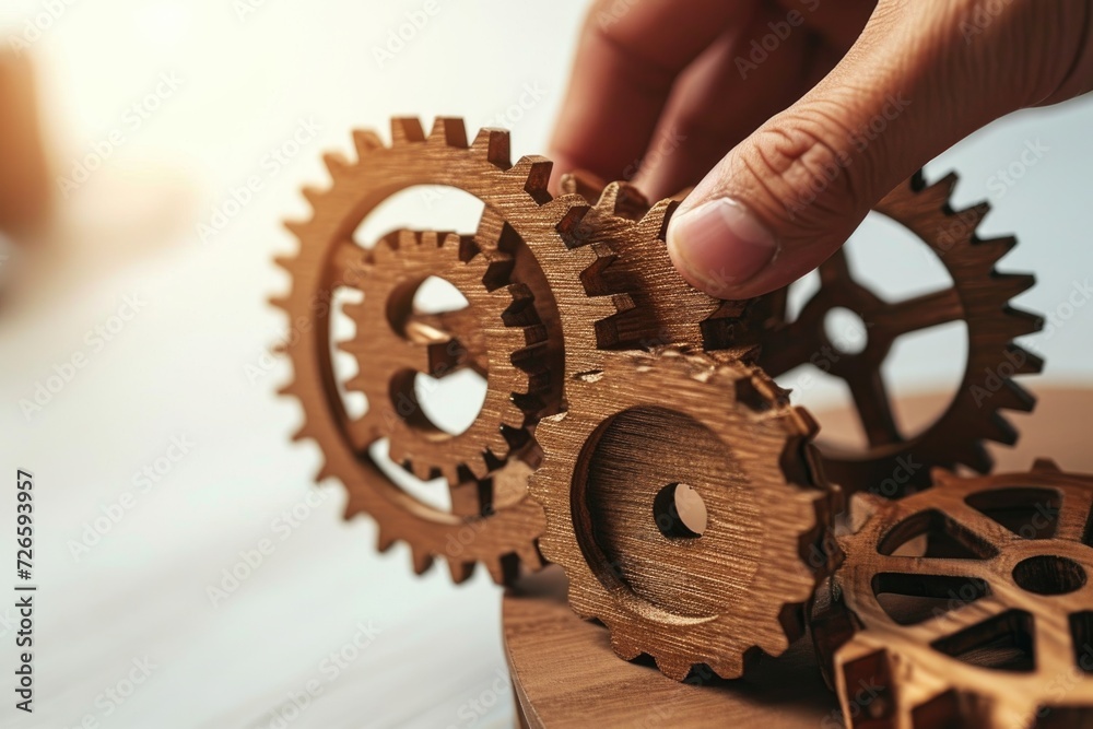 Poster automation of business processes with flowchart