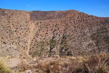 Beautiful dry mountains in Quetta, Pakistan