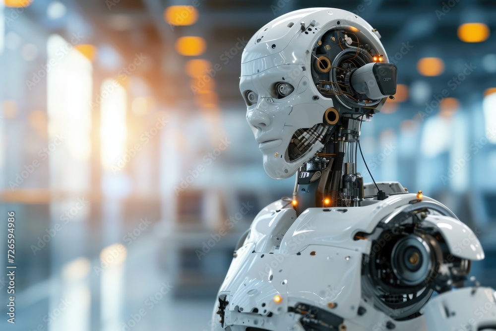 Poster robotic automation boosts productivity reliability and repeatability.