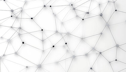 network of dots and lines connected by dots, all on white background