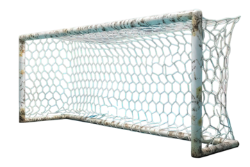 soccer goal isolated on transparent background ,football goal png ,generative ai